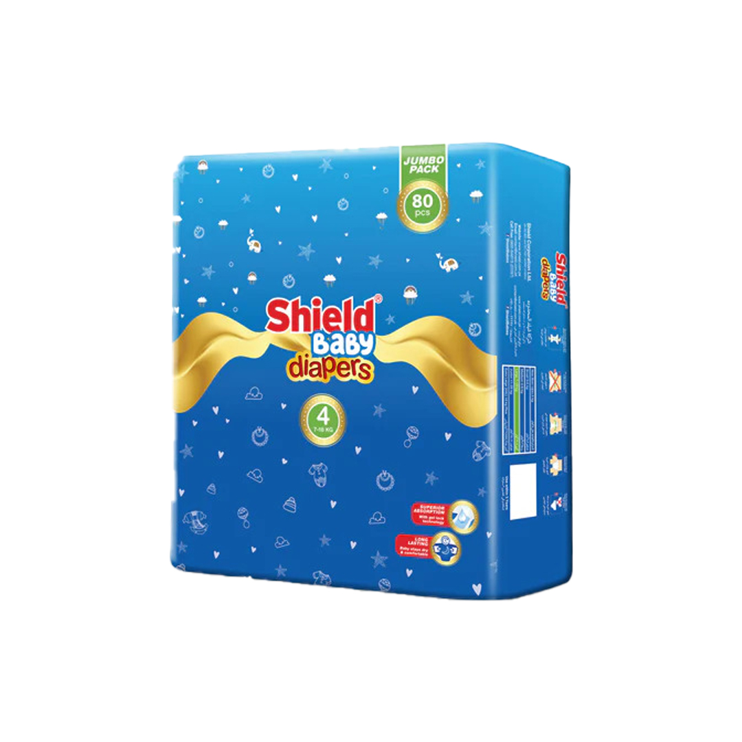 Baby Diaper Jumbo Pack Size 4 – Large (7-18Kg) – 80 Pcs