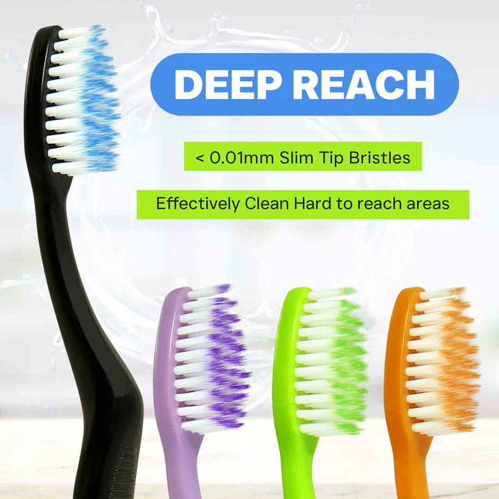 ELEGANT ToothBrush with Super Soft filaments for gentle brushing