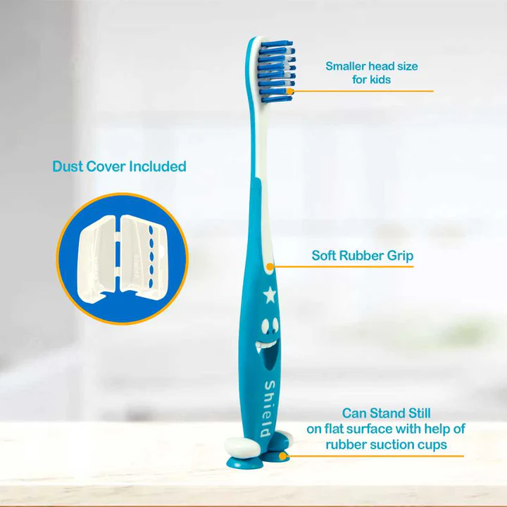 GIGGLES Toothbrush with Soft Bristles for Kids