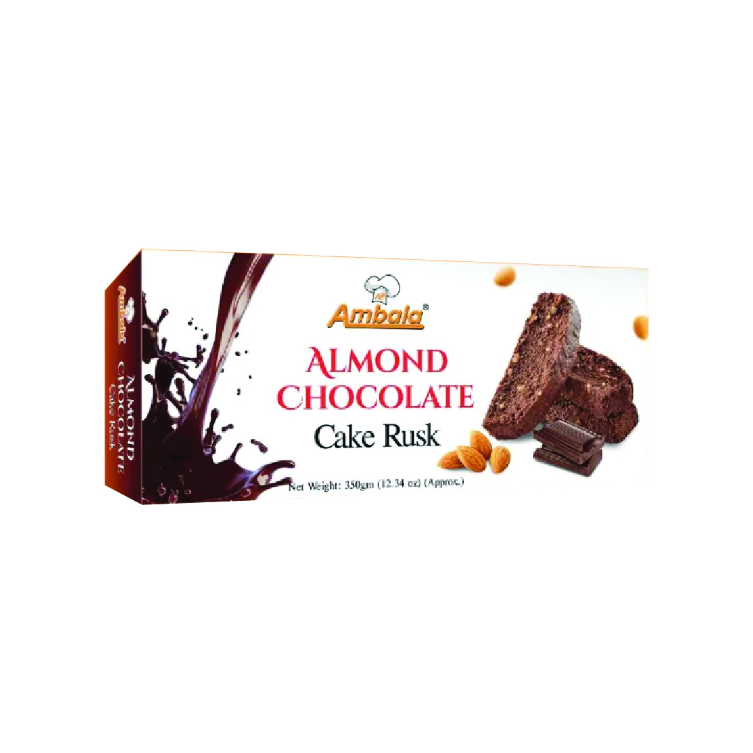 AMBALA ALMOND CHOCOLATE CAKE RUSK 350g