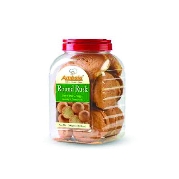 AMBALA ROUND RUSK JAR 200g