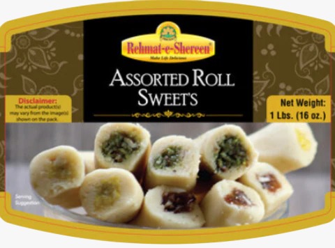 **Rehmat-e-Shereen Assorted Roll (1 lb)**
A tempting variety of traditional sweet rolls, each filled with rich, flavorful ingredients like khoya, dry fruits, and aromatic spices. Enjoy a delicious assortment of textures and tastes in every bite of this delightful Assorted Roll selection.
