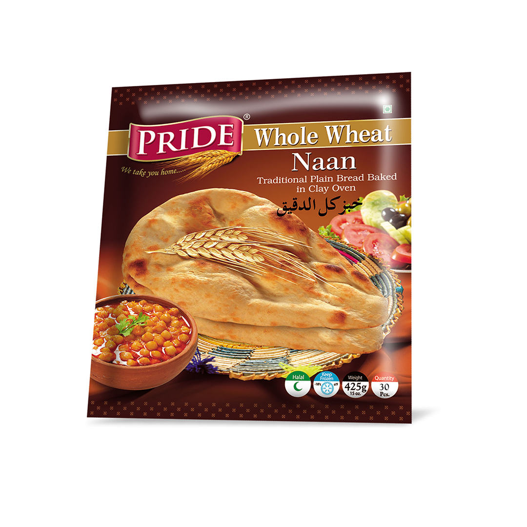 pride Whole Wheat NAAN Family pack 30pcs